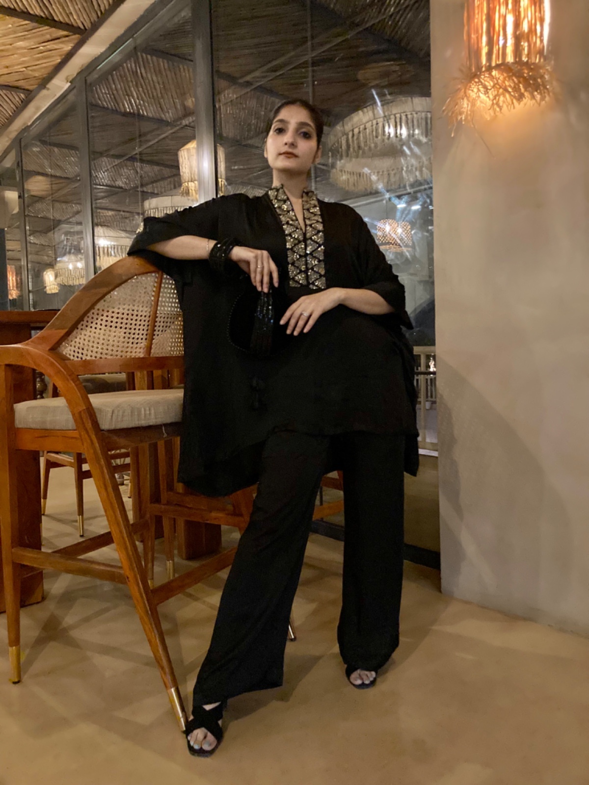 Cropped Faux leather Jacket