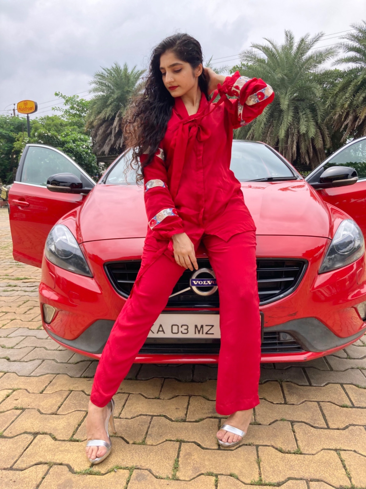 Cropped Faux leather Jacket