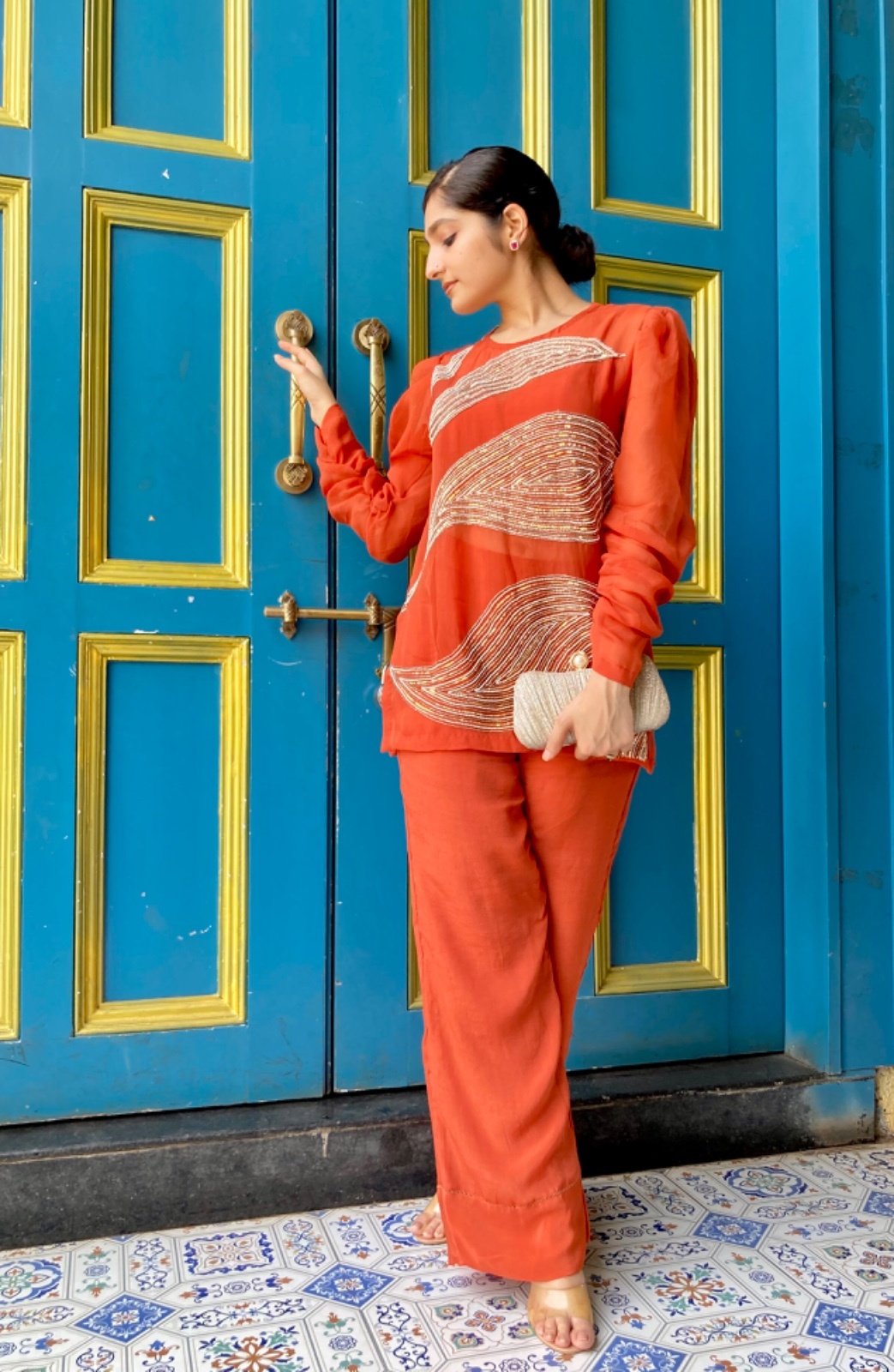 Cropped Faux leather Jacket