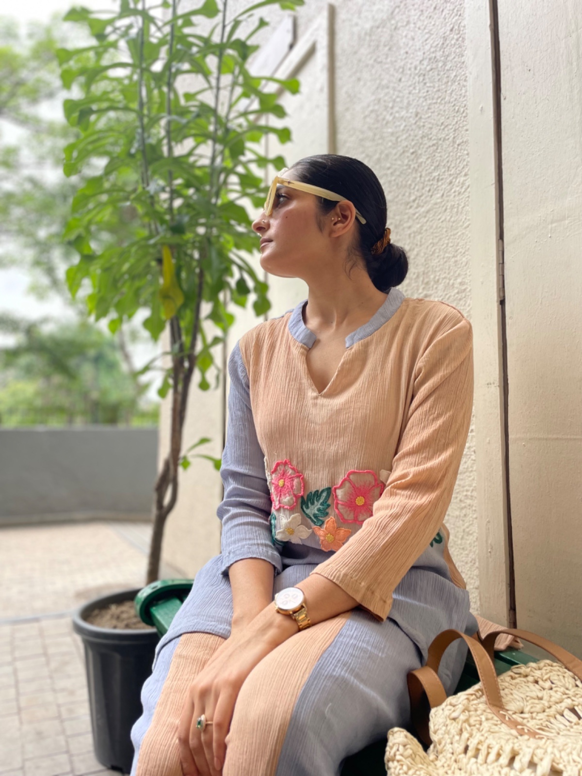 Cropped Faux leather Jacket